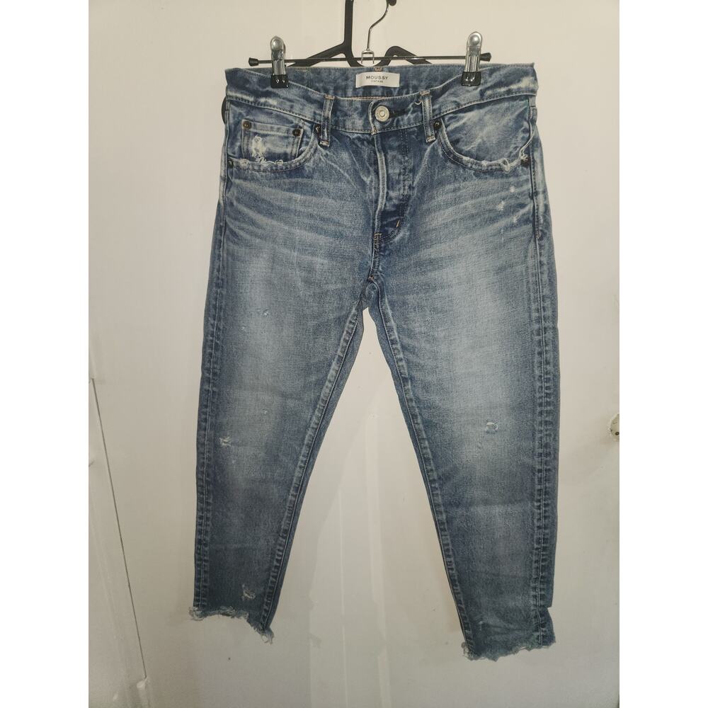 Moussy vintage mid rise slim ankle jeans 27